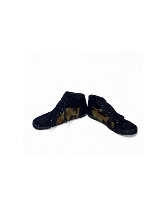 Kurt Geiger Shoes - Kurt Geiger Carvela  Stylish Black and Camouflage High-Top Sneakers